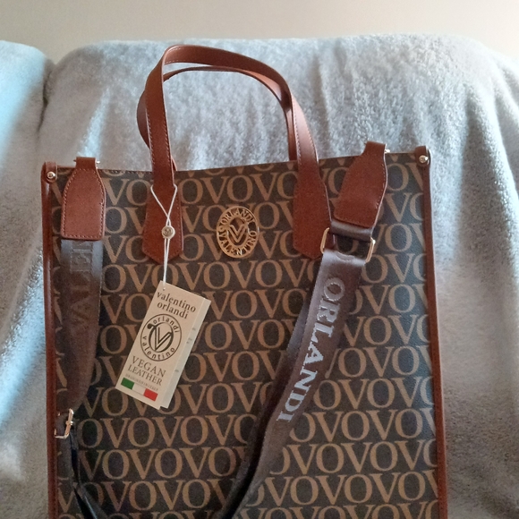 Valentino Orlandi Handbags - NWT Valentino Orlandi Monogram LARGE Tote Bag